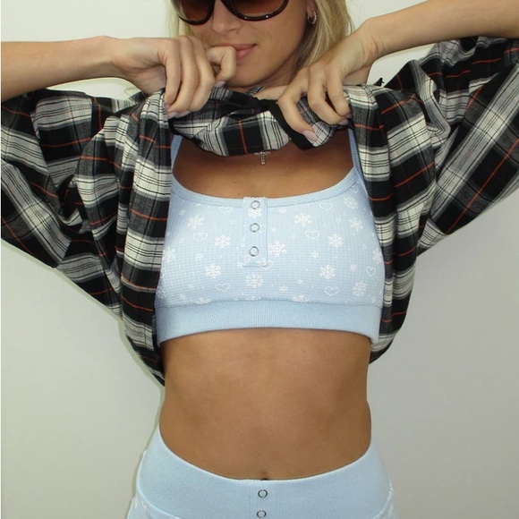 FRANKIES BIKINIS size S Sugar Waffle Bralette Top - Picture 4 of 10